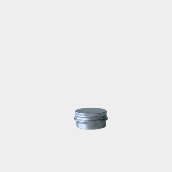 silver color 15ml aluminum jar with srew lid
