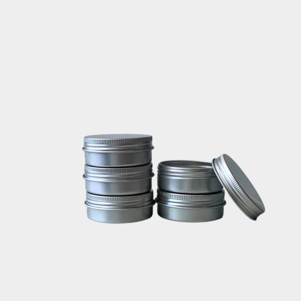 25ml Aluminum Tin Jar Refillable Containers With Screw Lid Round - Image 4