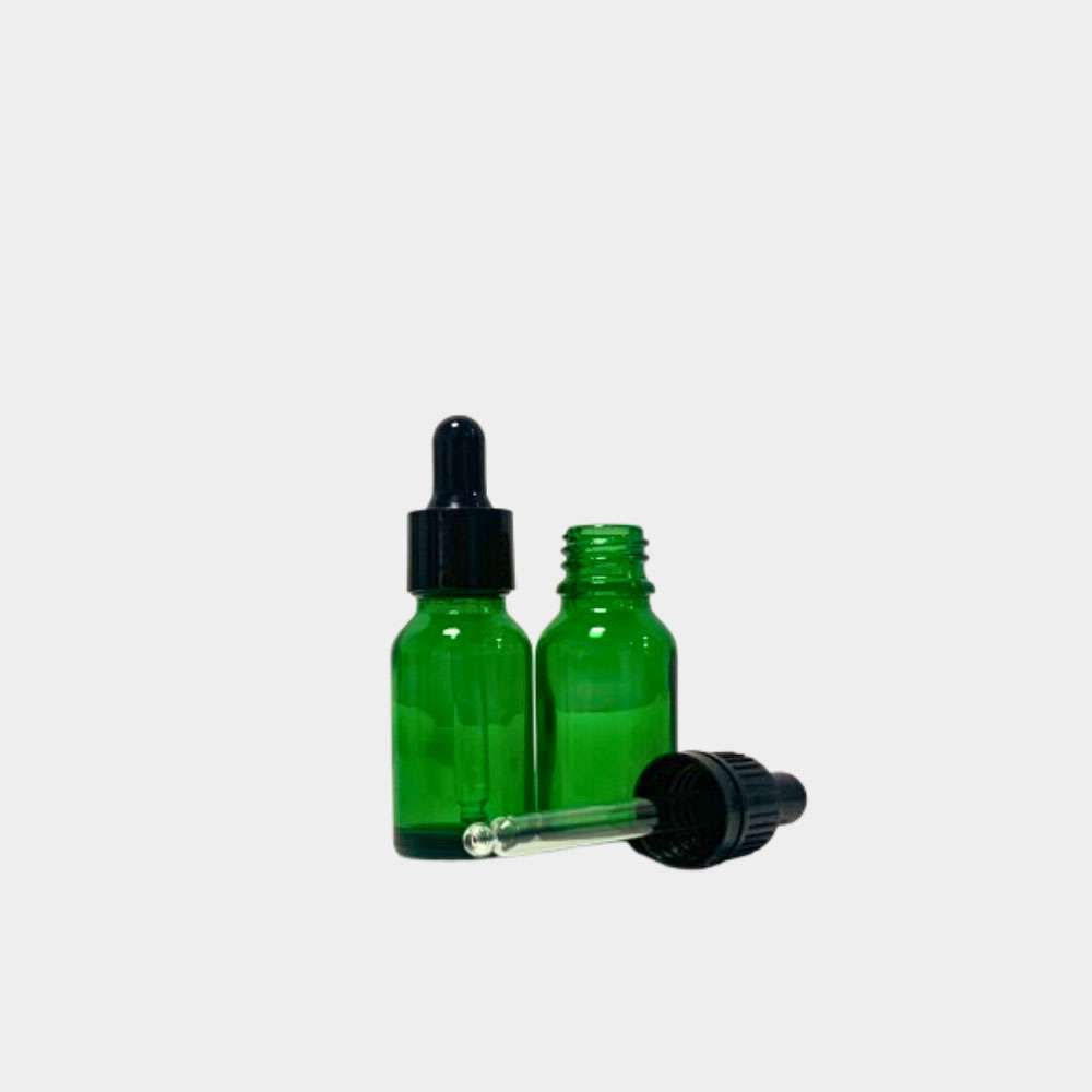 15ml Green Glass Essential Oil Bottle 18/410
